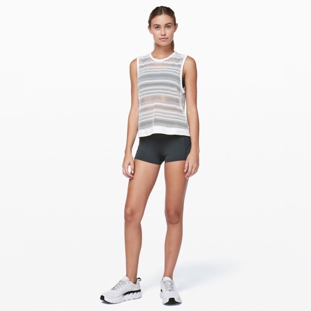 Lululemon Sweat Your Heart Out Tank White Size 10